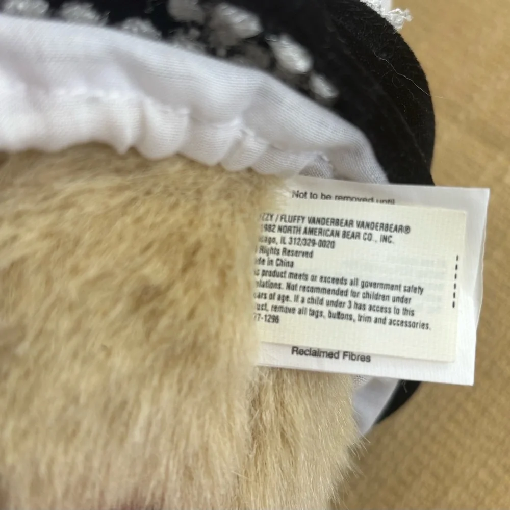 Fuzzy Vanderbear Plush Bear 12